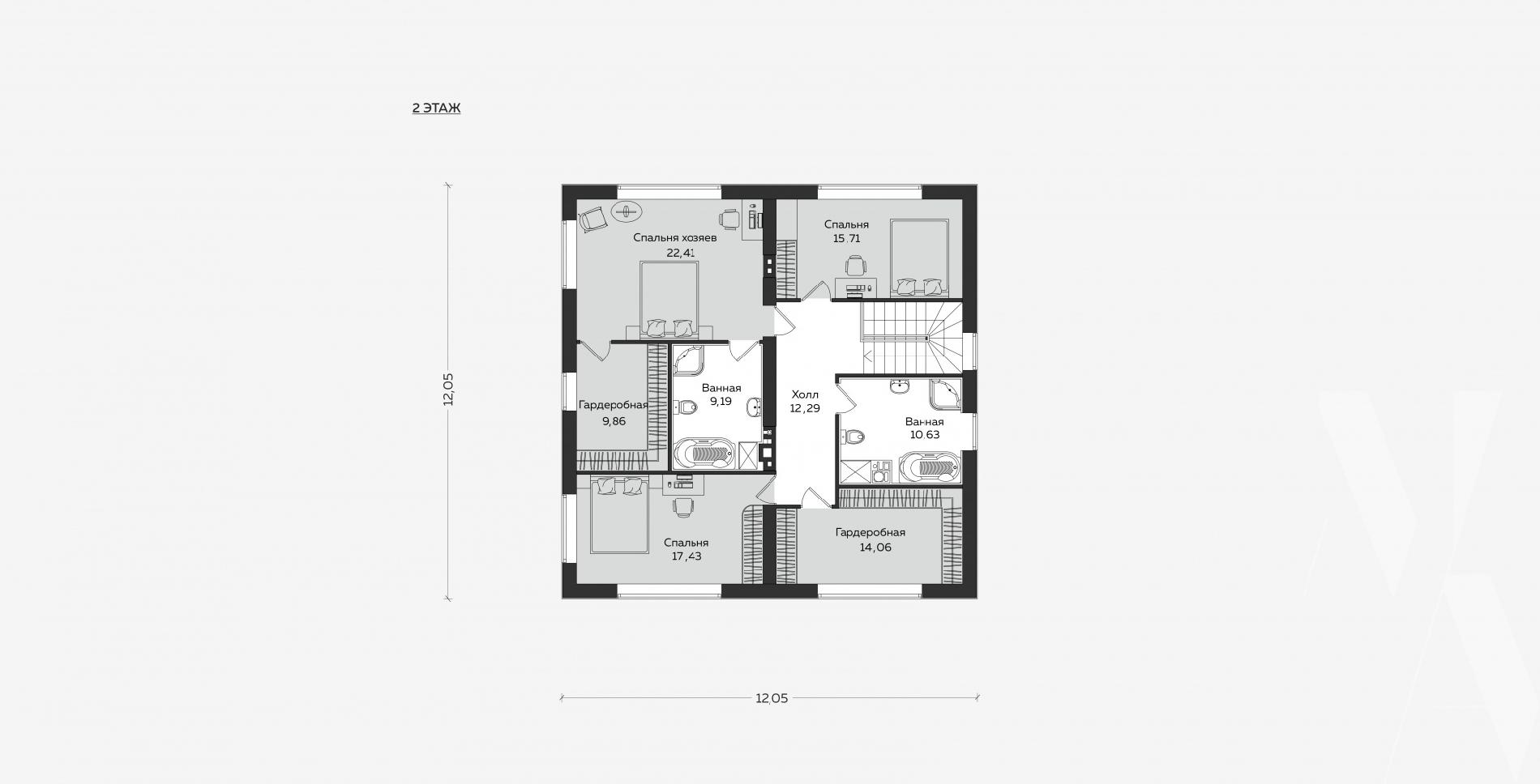Планировка проекта дома №m-374 m-374_p (2).jpg